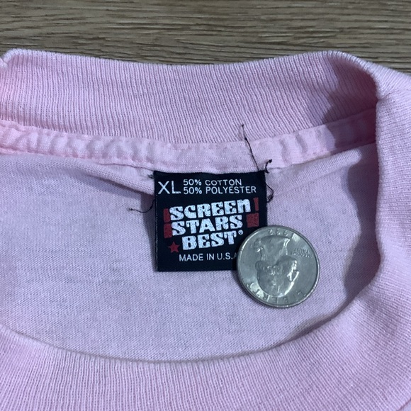 Vintage 1992 men’s XL Native American Pink Graphic T-Shirt - Picture 2 of 8